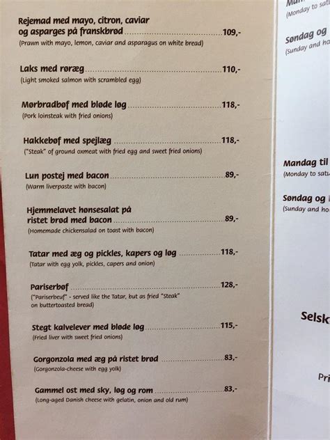 teglkroen menu|TEGLKROEN, Copenhague